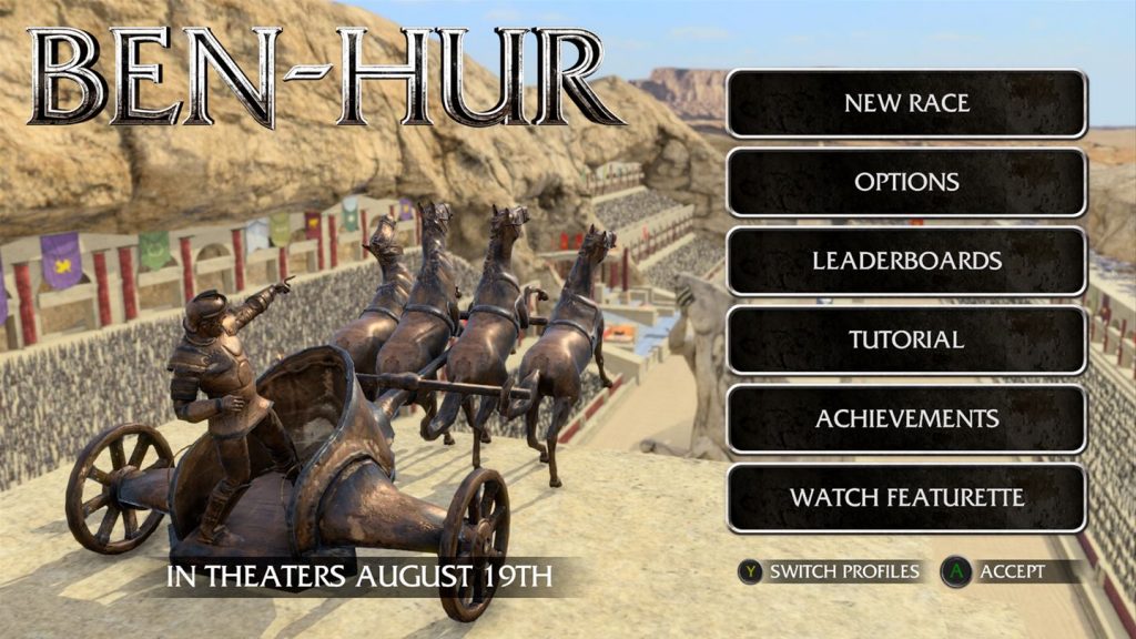 Ben-Hur Menu